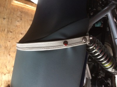 Finished and fitted to the bike