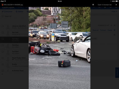 Alex's bike ( which we may salvage )